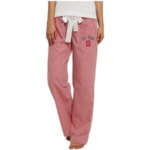 Concepts Sports NC State Women's Red Checkered Pajama Pants size medium